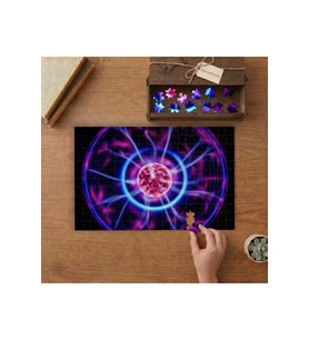 Plazma Işığı Tasarımı 240 parça Ahşap Puzzle Ahşap Kutuda MP02364