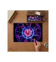 Plazma Işığı Tasarımı 240 parça Ahşap Puzzle Ahşap Kutuda MP02364