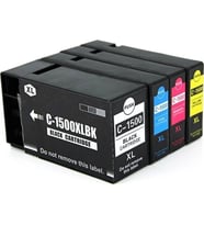 PhotoPrint® Canon Maxıfy 1500Xl Uyumlu 4 Renk Muadil Kartuş Seti (Çok Renkli)