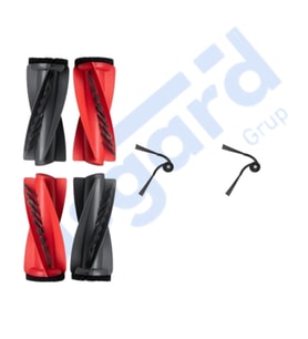 Roborock Saros 10- Saros 10R Uyumlu 2 Ana Fırça 2 Yan Fırça PKT-iasgf0000861