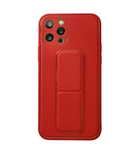 Apple İphone 12 Pro Kılıf Coco Deri Standlı Kapak - Kırmızı
