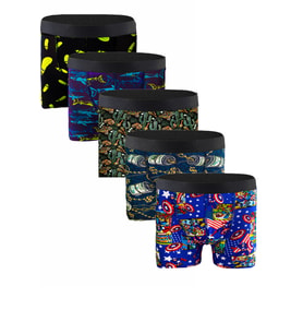 Laula Erkek Boxer 5'li Set Premium Collection %100 Pamuk
