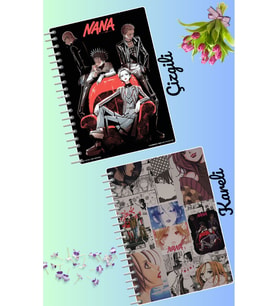 Nana defter seti 2 adet A4 boyutu 21*30 çizgili + kareli 60 syf