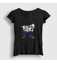 Presmono Kadın Siyah Son Of Sam Shoes Elliott Smith T-Shirt 461658tt