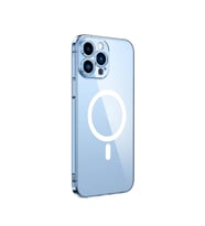 iPhone 11 Pro Kılıf İnce Ve Sert Yapılı Şeffaf Magsafe Silikon Kapak RYC/London (Renksiz)