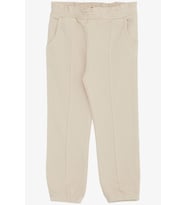 Breeze Kız Çocuk Alt Beli Paçası Lastikli Cepli 1-4 Yaş, Taş
