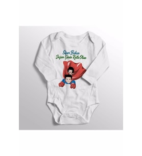Süper Babam Doğum Günü Hediyesi Bebek Zıbını