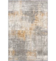 Eliana Home Baskılı, Yıkanabilir Kaymaz Taban Salon Halısı LNA1043 100x150 cm (Sarı)