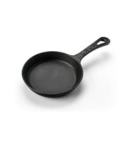 Lava Döküm Yuvarlak Kızartma Tavası Yekpare Saplı. Çap(Ø)16cm.