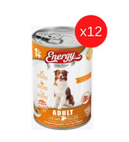 CAT FOOD ENERGY Kuzu Etli Islak Yetişkin Köpek Maması 400 gr x 12 Adet