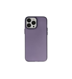 Apple iPhone 14 Pro Max Kılıf Modos Metal Kapak - Derin Mor
