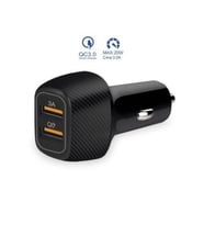Araç içi Şarj Cihazı 3.0A FAST 20W Süper Hızlı 2 Usb Çıkışlı Çakmaklık (Siyah)
