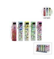 LED Işıklı Rüzgar Çakmağı - Karışık Desenli - İpli