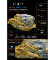 Sertifikalı Doğal Kyanit Taşı Kütle – Ham Kristal Yapılı Koleksiyonluk Mineral Taşı NO11