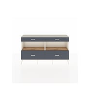 Arges Konsol 2 Raflı 4 Çekmeceli  176x30x99 Aytaşı-Çam/Antrasit