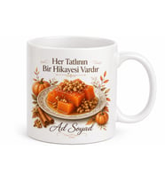 Kabak Tatlısı Temalı Baskılı Kupa Bardak Hediye Porselen Mug
