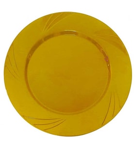TABAK KRİSTAL 22,5 CM ALTIN PK:6-