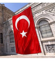 Raşel Kumaş Türk bayrağı 400x600 cm (Kırmızı)