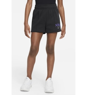 Nike Sportswear Girls Shorts Black Pamuklu Kız Çocuk Şortu Siyah