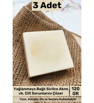 #sabun %100 Doğal Güzel Kokulu El Yüz Saç Cilt Vücut Orijinal Keçi Sütlü Sabunu 120g - 3 Adet