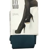 pilelistore Daymod Kadın Şimal Micro File Desenli Külotlu Çorap (Taş)