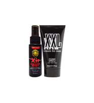 Xir Spray 60 ml Penis Ereksiyon Arttırıcı Geciktirici Penisi Büyütme Spreyi + Hot XXL 50 ml Penis Boyu Büyütme Kalılaştırma Kremi