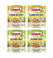 Tamek Haslanmıs Kuru Fasulye  ve Nohut 800 gr 4 lu Karma Paket