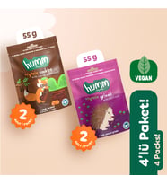 Organik Vegan Tatlı Kurabiye & Tuzlu Grissini Atıştırmalık Paketi - 4 adet (2 çeşit)