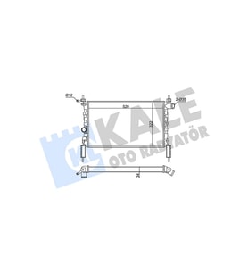 Opel Astra F 1.4 1.6 1991- Su Radyat&ouml;r&uuml; Mekanik MT 525X322X23 8MK376716071 Autolux