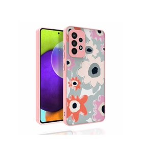 Samsung Galaxy A52 Uyumlu Kılıf Desenli Kamera Korumalı Parlak Zore Nora Kapak (Model 5)