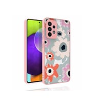 Samsung Galaxy A52 Uyumlu Kılıf Desenli Kamera Korumalı Parlak Zore Nora Kapak (Model 5)