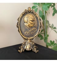 29 Ekim Eskitme Gold Dekoratif Atatürk Biblo Pano