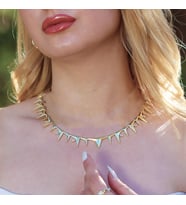 Sun Thorn Gold Kaplama Gümüş Kolye