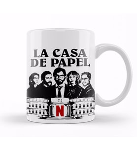 La Casa de Papel Netflix Kupa Bardak Porselen