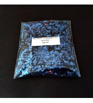 SÜSLEME PULU ORTASI DELİK GLİTTER TAKI VE TEKSTİL DİKİLEBİLİR SÜSLEME PULU 3 MM LACİVERT 100 GR