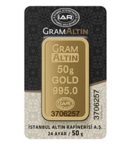 Harem Altın 50 gr 24 Ayar İAR Gram Külçe Altın (Çok Renkli)
