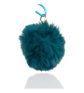 Peluş Ponpon Anahtarlık Yeşil