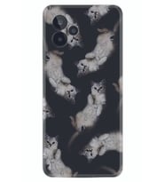 General Mobile GM 24 Pro Kılıf Silikon Desen Özel Seri Sevimli Kedicikler 1785