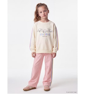 LCW Kids Ekru Cinnamoroll Baskılı Kız Çocuk Eşofman Takım