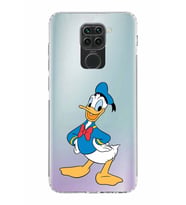 Xiaomi Redmi Note 9  Kamera Korumalı Kapak Donald Duck Tasarımlı Şeffaf  Kılıf
