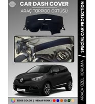 RENAULT CAPTUR 1 (2013-2019) Torpido Örtüsü Ön Göğüs Koruma Torpido Koruma Araca Özel Tam Uyum