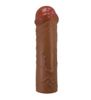 OdinsShop 2,5 cm Dolgulu Premium Melez Rengi Silikon Penis Kılıfı