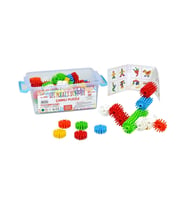 Oyuncak Çarklı Puzzle Dünyası  60 Parça Eğitici Yapı Seti