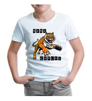 Yavru Kaplan Beyaz Çocuk Tshirt