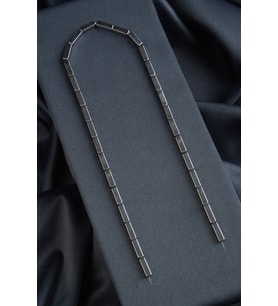 Hematit Doğal Taş Parlak Gümüş Dikdörtgen Kesim 4x13mm Dizi [AA]