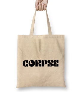 Corpse Corpse Corpse Bez Çanta Uzun Saplı