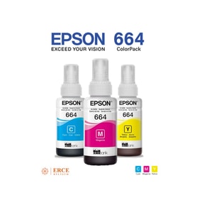 Epson 664 EcoTank L220 3 Renk Mürekkep Kartuşu