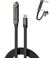 Kablo 1.5METRE Type-c Type-c Şarj Kablosu TİP C Telefon Stand Tutucu Katlanabilir Telefon Tutucu Örgülü Macbook Tablet Hızlı Şarj 240 W