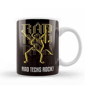 Rad Techs Rock Radiologist Radiographer Radiography Kupa Bardak Porselen