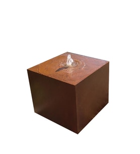 Corten Dikdörtgen Su Tablası